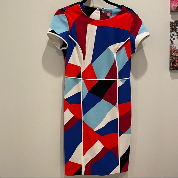 Vince Camuto Marina Blocks Sheath Dress - Picture 2 of 6